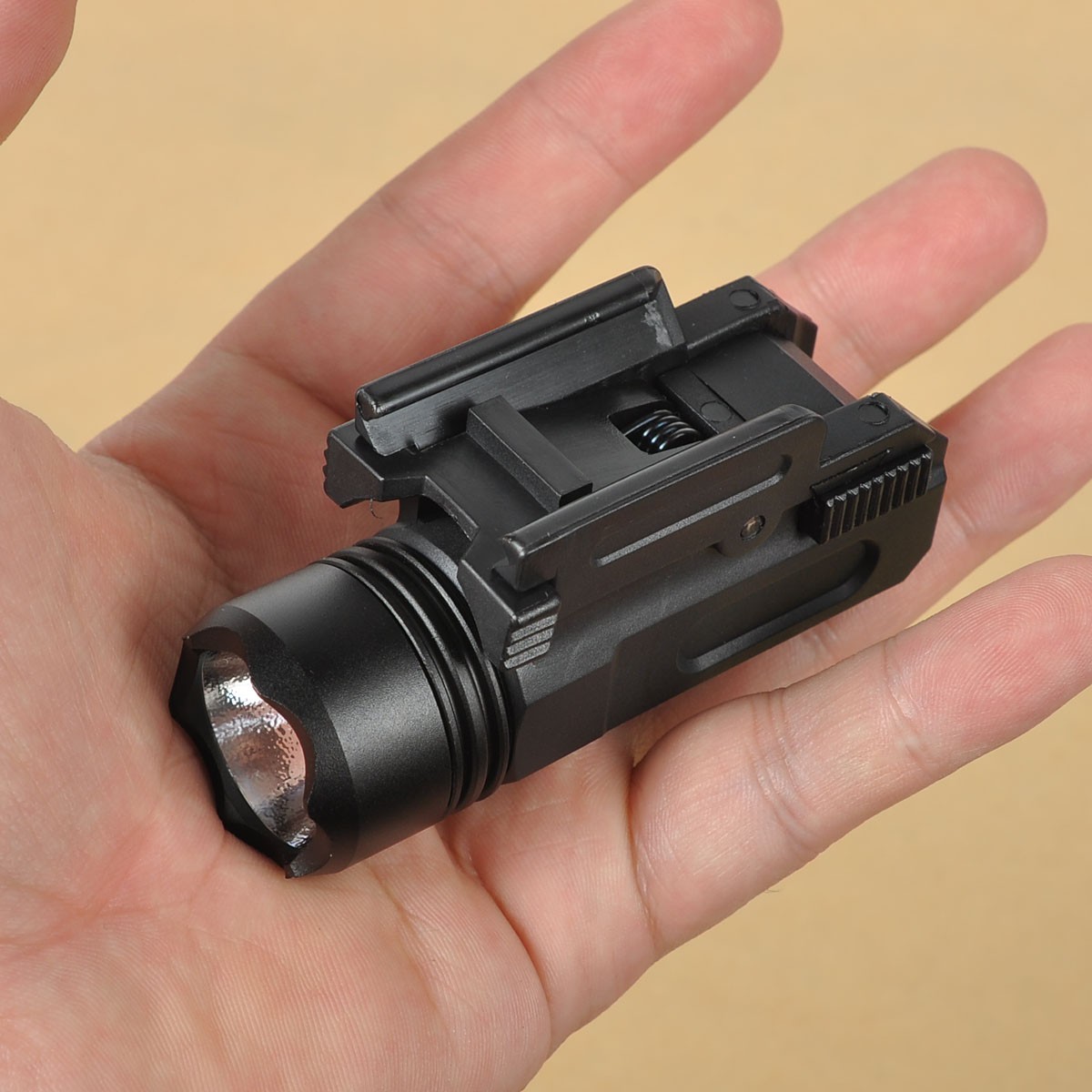 Tactical Pistol Light LED Gun Flashlight For Picatinny Rail Glock 17 19 21 22
