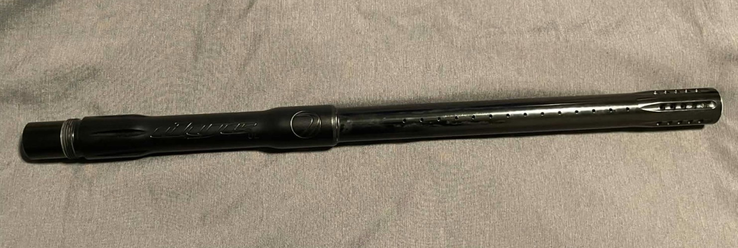 9'' DYE Paintball Barrel Tip & Barrel Back