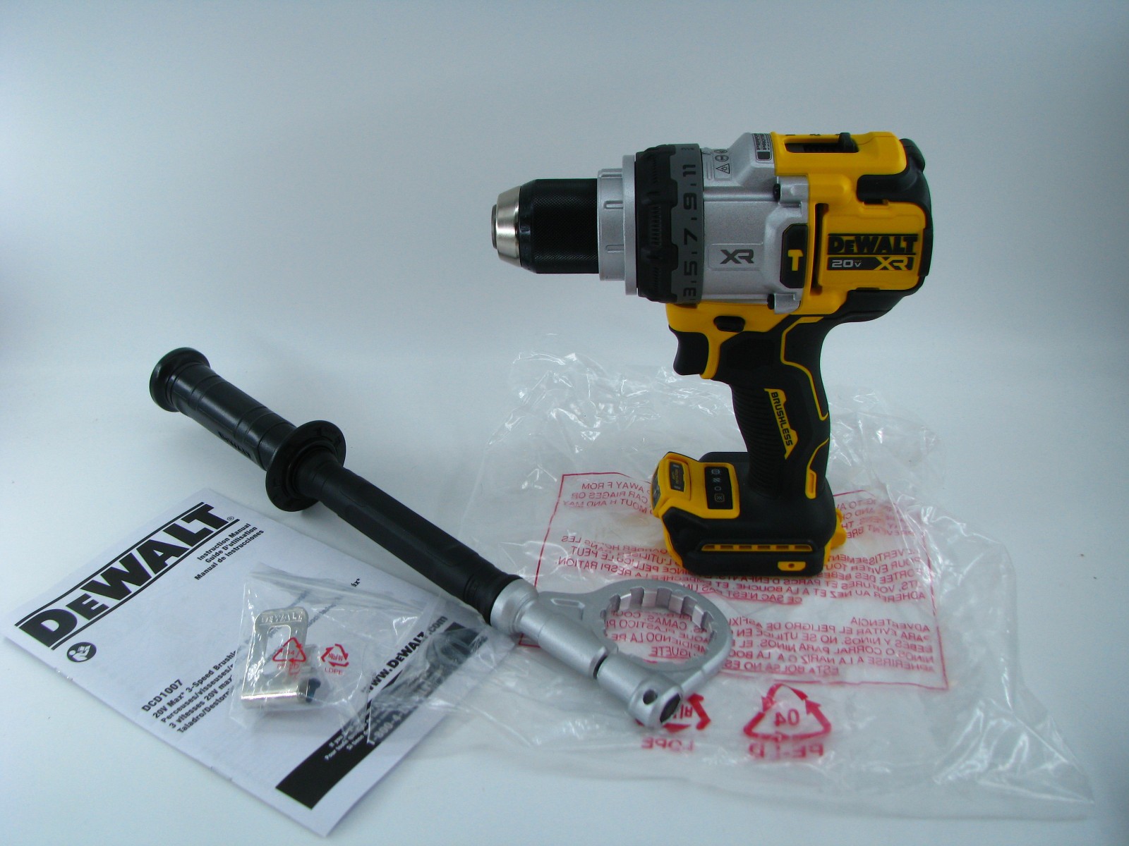 NEW Dewalt DCD1007 20V 20 Volt Max XR 1/2" Inch Brushless Hammer Drill w/ Handle