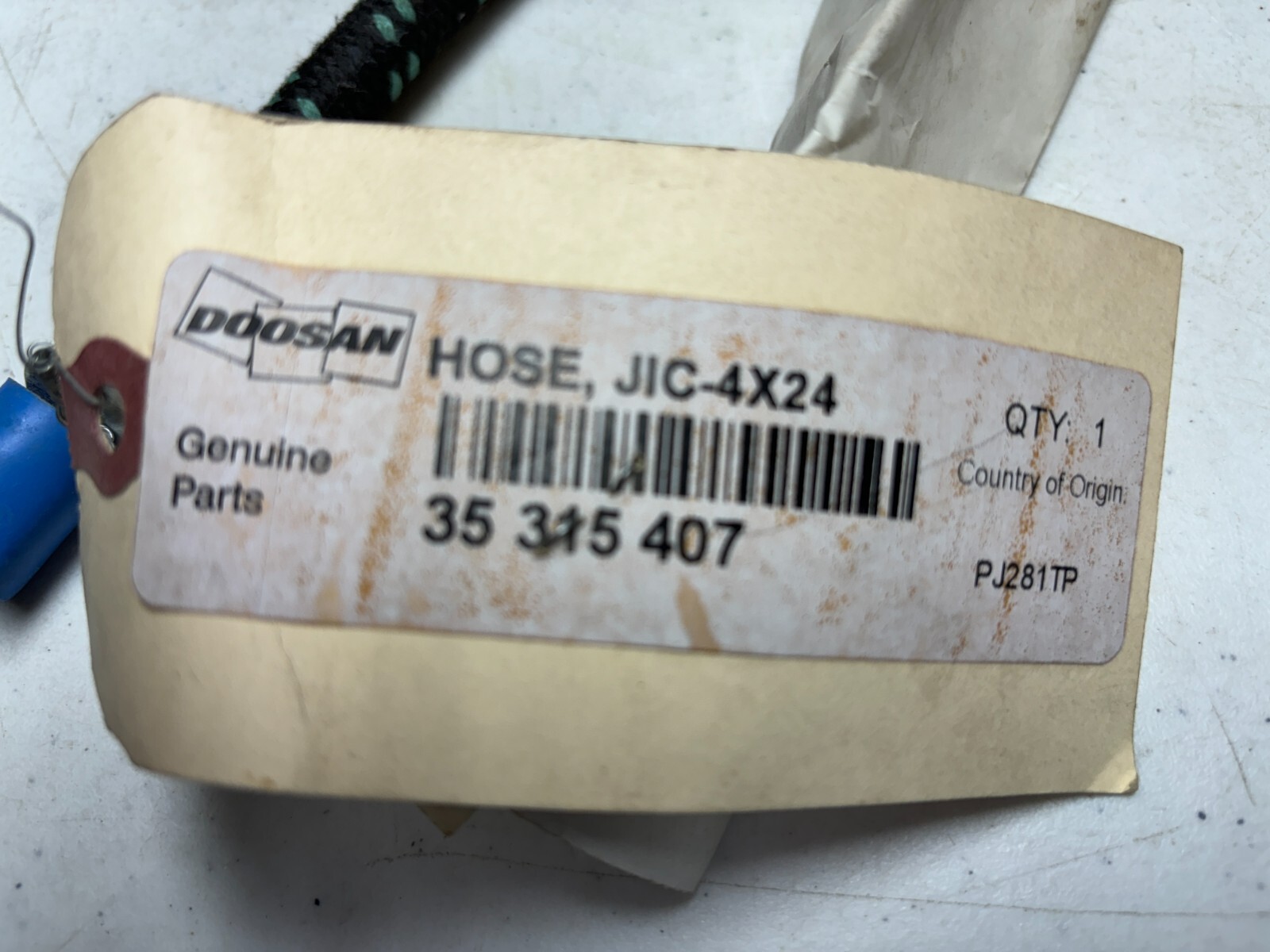 DOOSAN JIC-4X24 35 315 407 HOSE