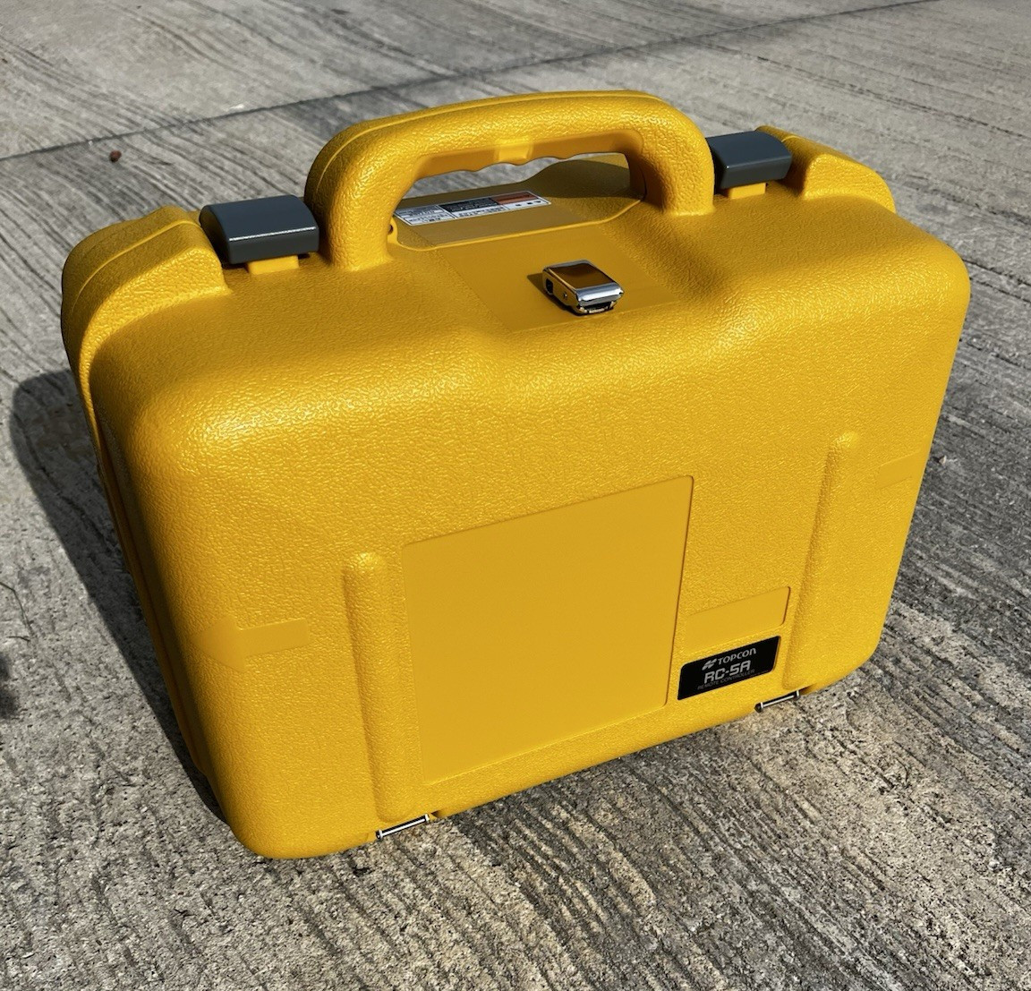 Topcon RL-5A Yellow Hard Carrying Case with Custom Foam Insert for Instrument