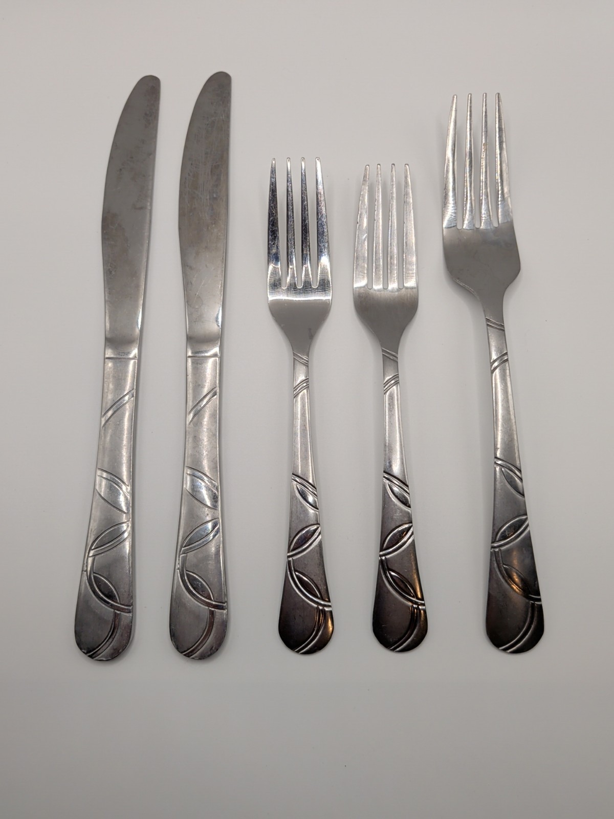 CAMBRIDGE ZEHIRA FROST Lot Of 5 Pieces Flatware Silverware Stainless Steel