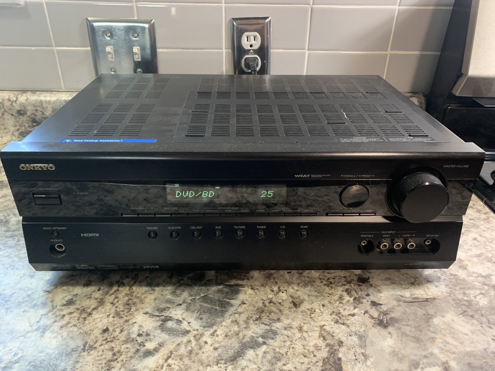 Onkyo HT-R570 7.1 Channel Home Theater AV Receiver HDMI Surround Sound Tested