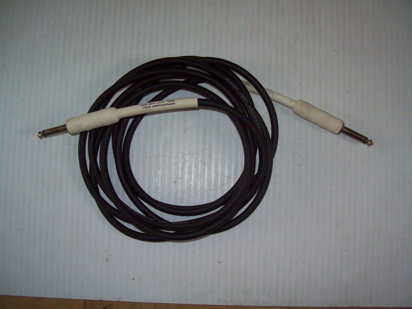 Vintage SAM ASH MUSIC 70th Anniversary 10' 1/4" Pro Co 12051 Instrument Cable