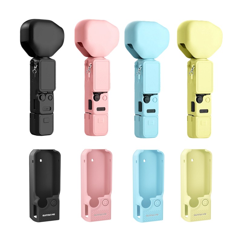 For DJI Osmo Pocket 4P Camera Protector Lens Screen Grip Silicone Cover Case Set