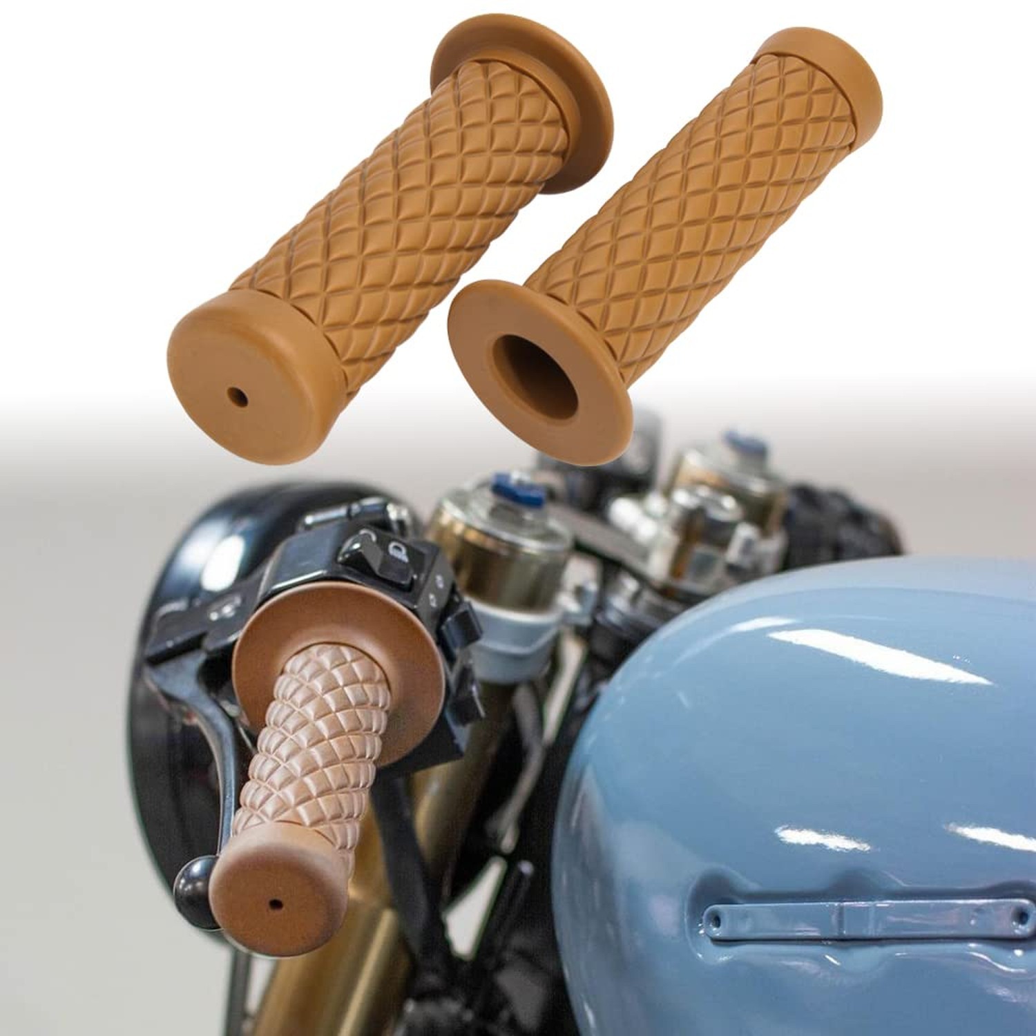 Motorcycle Hand Grips 22mm 24mm - 7/8 & 1 Inch Universal Motorcycle Handlebar...