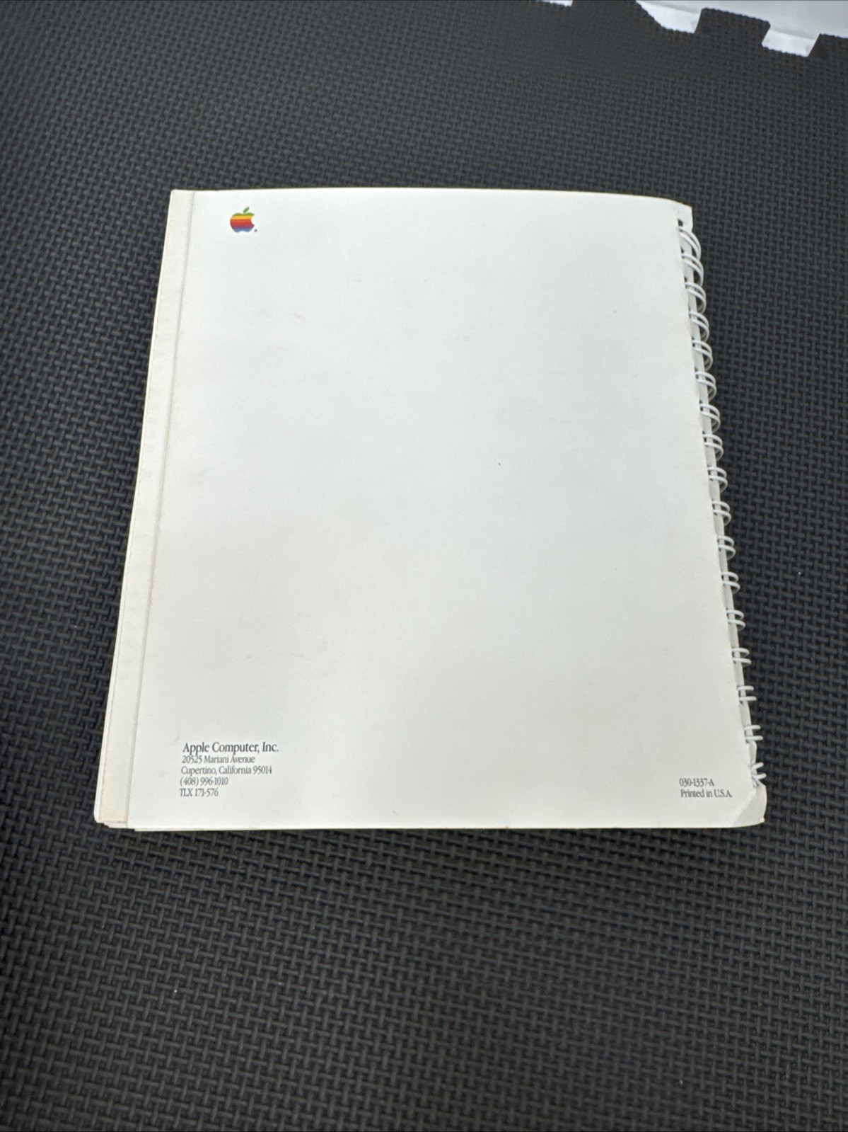 Apple Macintosh Se Owners Manual (Front Cover Damage Read)