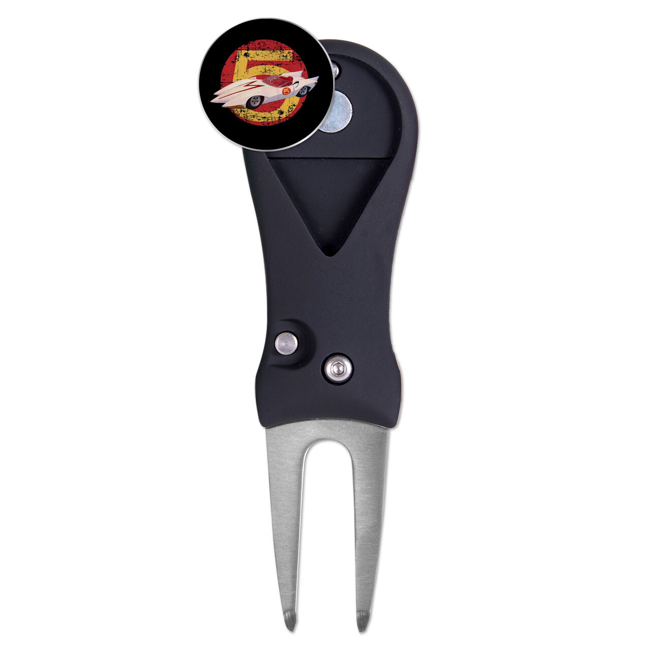 Speed Racer's Mach 5 Car Novelty Gift Golf Ball Marker +Switchblade Divot Tool