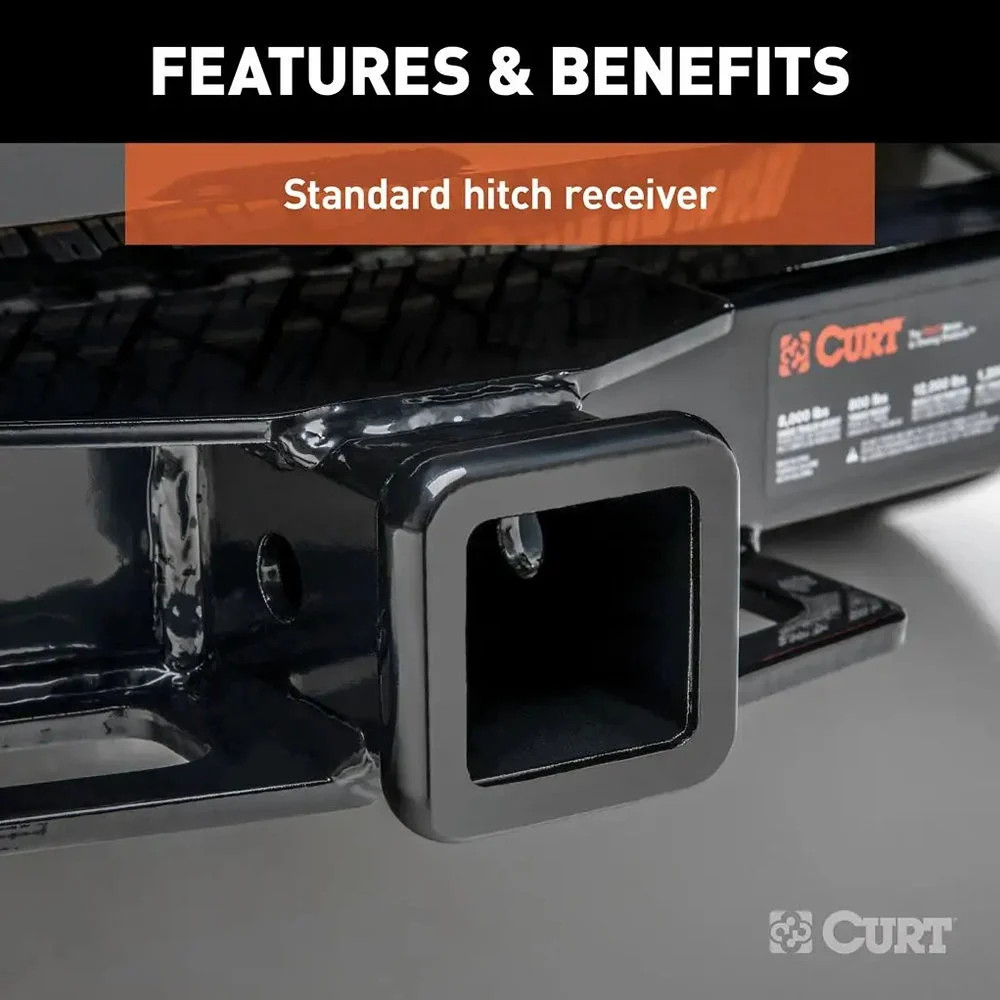 CURT Class 3 Exposed Front Trailer Hitch w 2" Receiver Opening