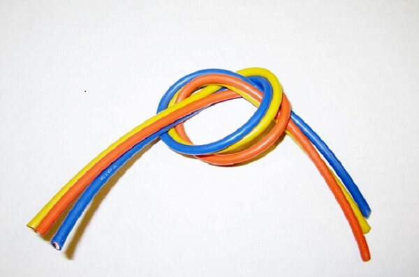 TQ Wire 13 Gauge Super Flexible Wire- 1' ea. Blue, Yellow, Orange TQW1304