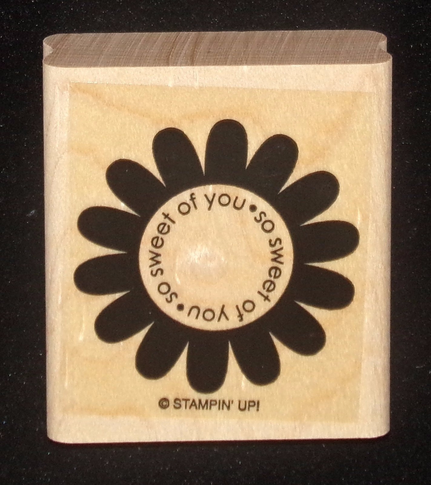 Flower Blossom Rubber Stamp So Sweet of You Single Stampin Up So Many Scallops