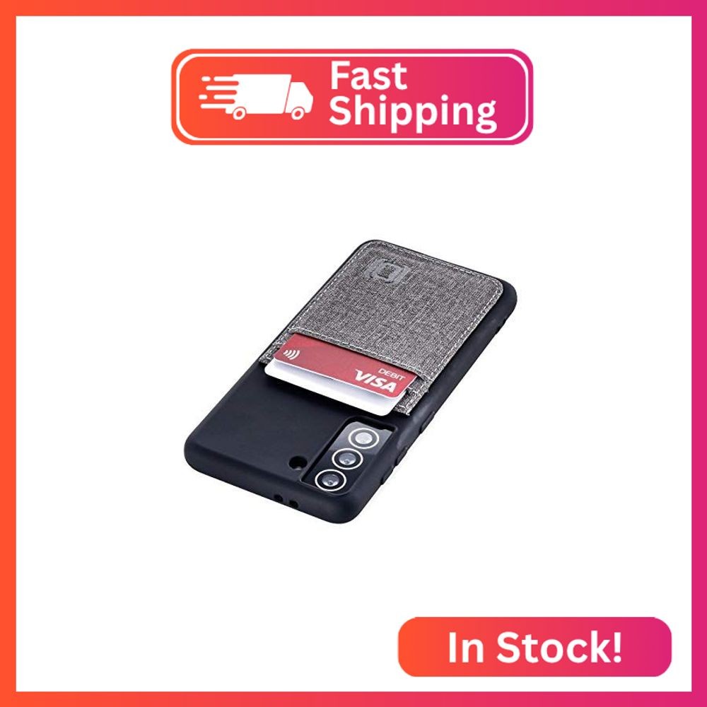 Dockem Wallet Case for Galaxy S21 Plus: Hidden Metal Plate for Magnetic Mounting