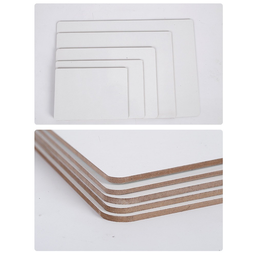 5Pcs Desktop White Board Small Whiteboard Reusable Planner Office Message Board