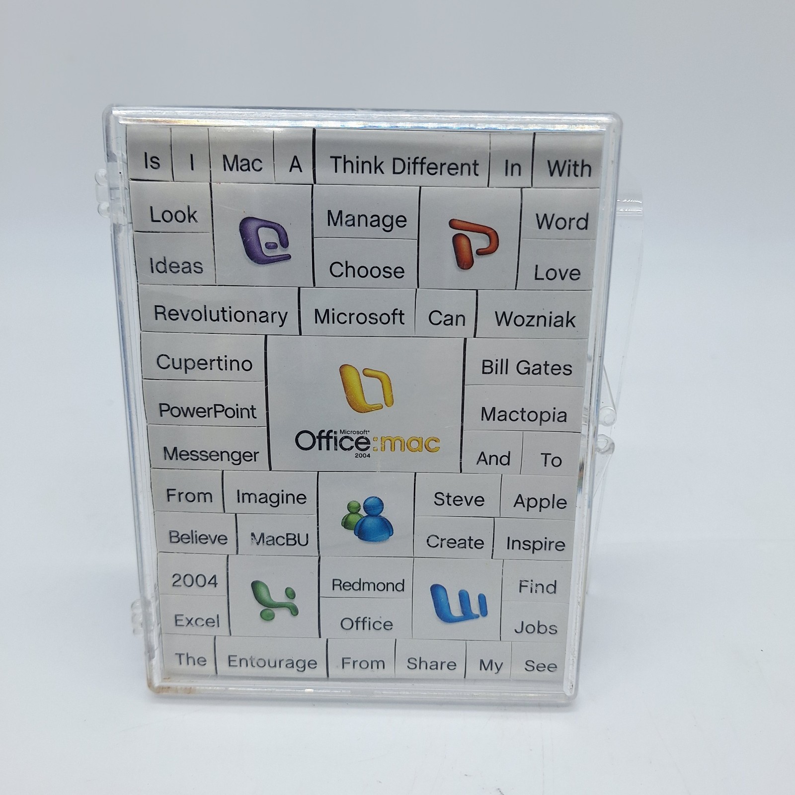 NEW Microsoft Office Mac 2004 Advertising 50 Magnet Set Gates Jobs Wozniak