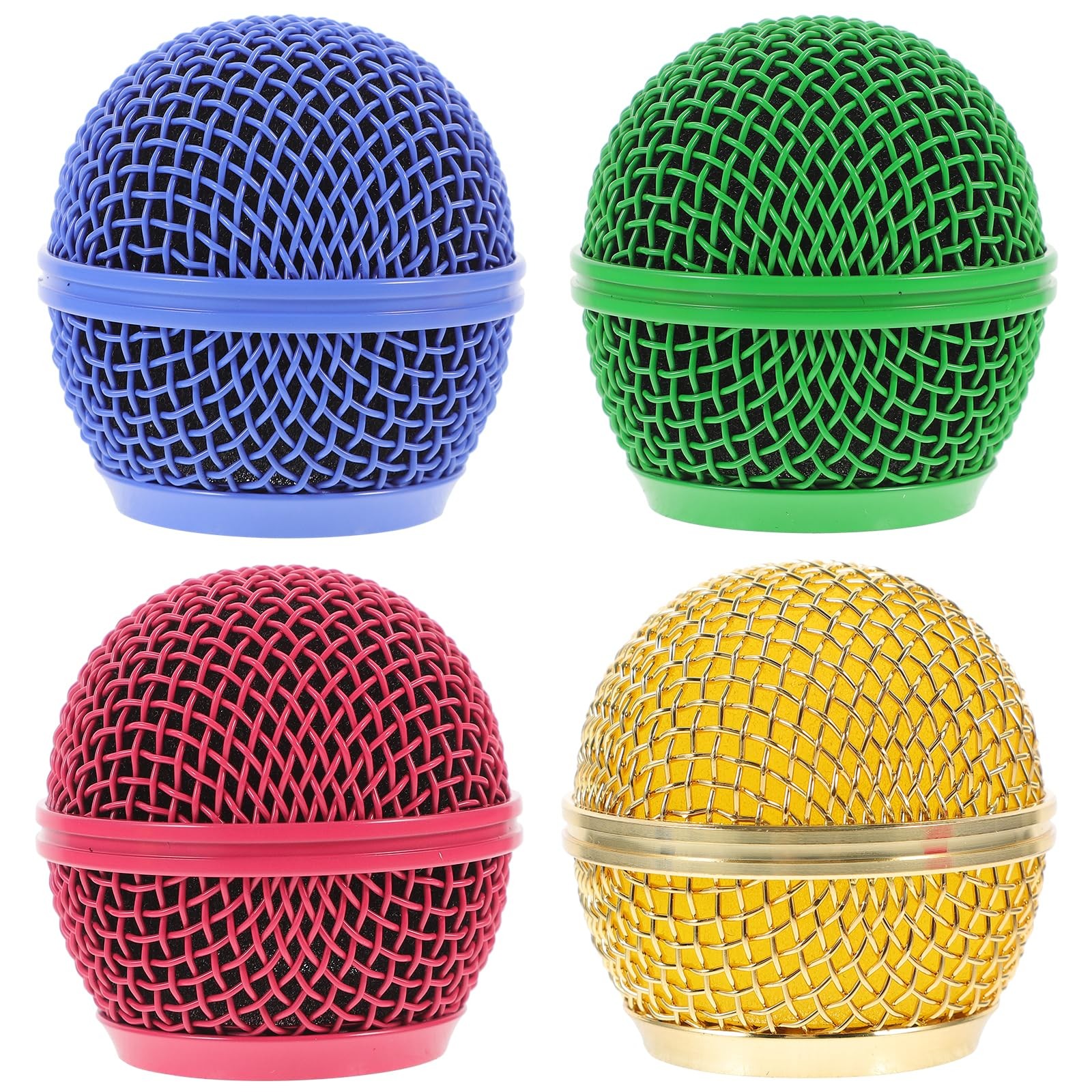 4pcs Microphone Mesh Grill: Metal Grille Replacement Microphone...