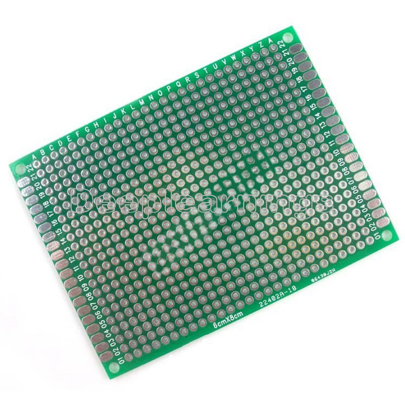 10Pcs Double side Protoboard Circuit Universal DIY Prototype PCB Board 6cmx8cm
