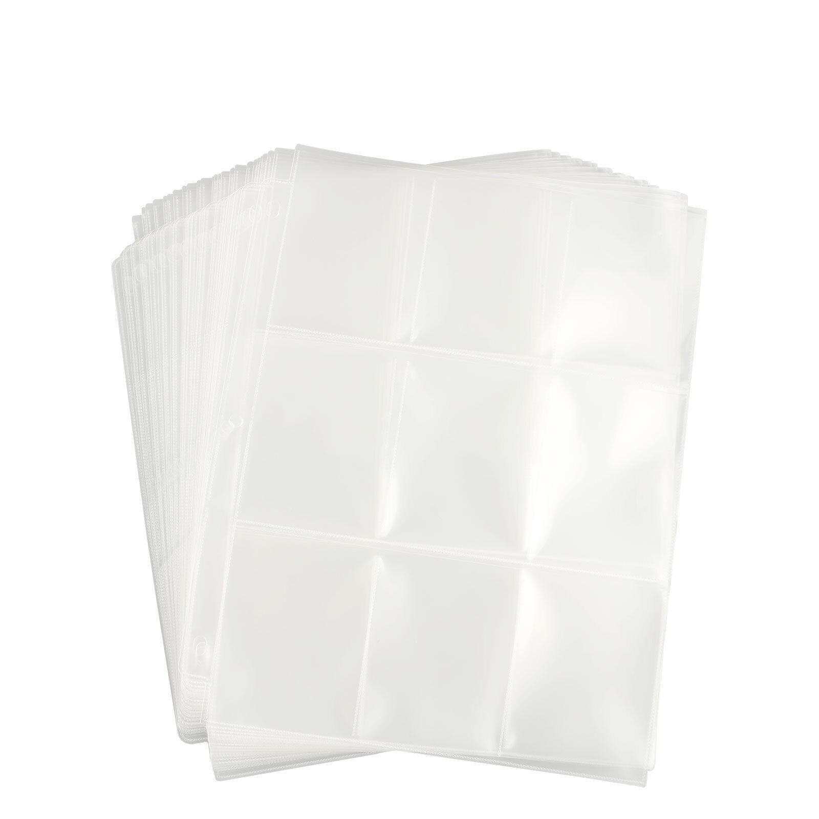 25 Pages Card Sleeves Collector Binder Album Holder Sheets for Pokemon jj