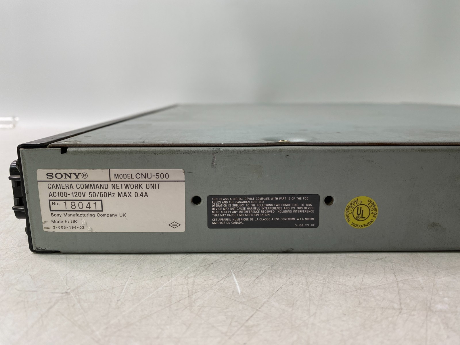 Sony CNU-500 Camera Command Network Unit