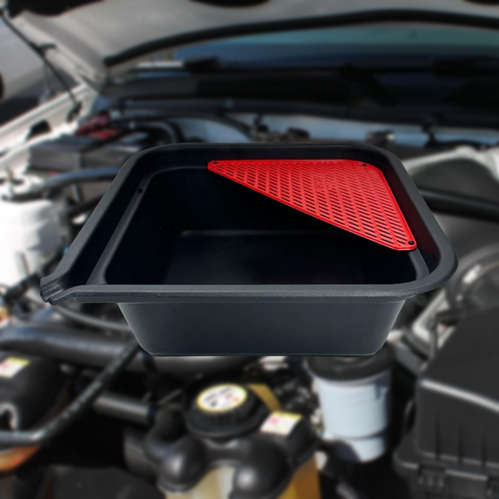 9 Liters Mechanic Automotive Oil Drain Pan Oil Change Tray Portable Wear