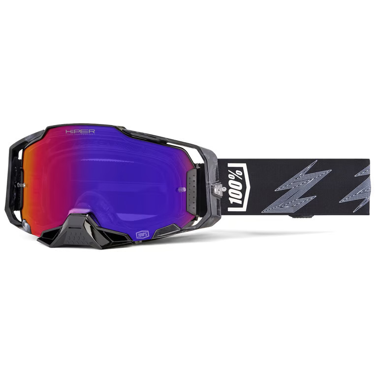 100% Armega Hiper Goggles (2025) OSFM Black 50003-00020 610-5350 5623-1002-00