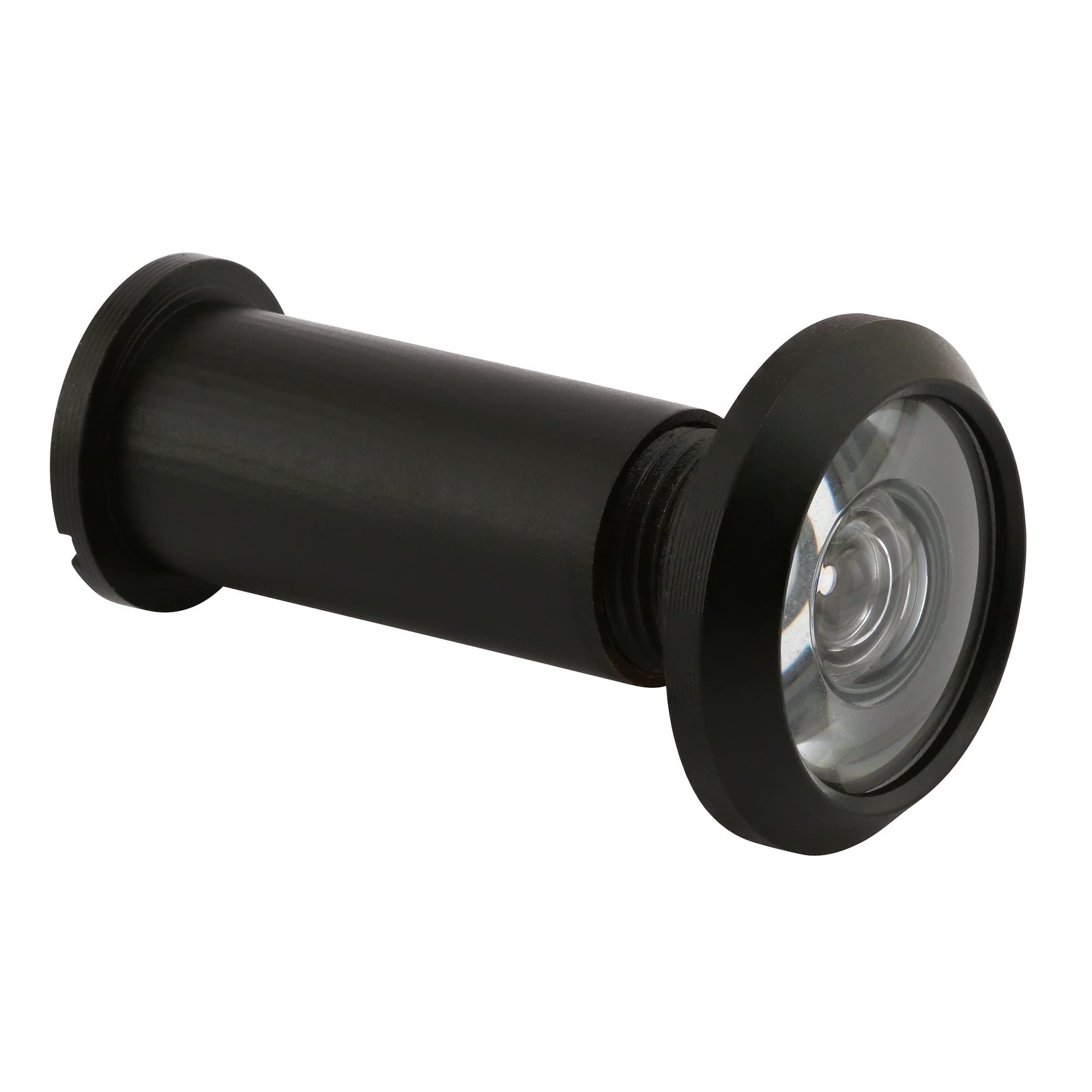 U 11455 Door Viewer, 200 Degree, UL Listed, Matte Black Finish, Solid Brass, ...