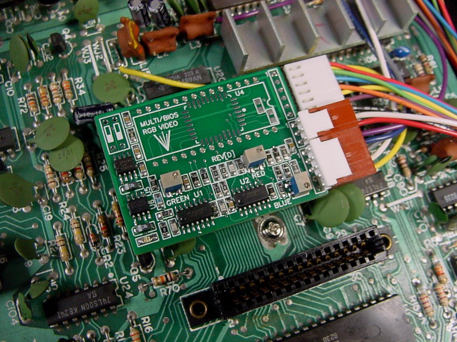 COLECOVISION RGB / CGA CONVERSION KIT (no 3in1 bios upgrade)