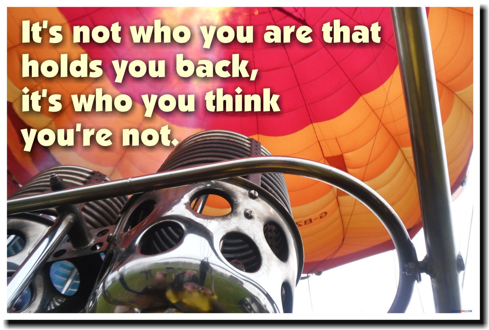 NEW Classroom Motivational POSTER - It's Not Who You Are That Holds You Back...