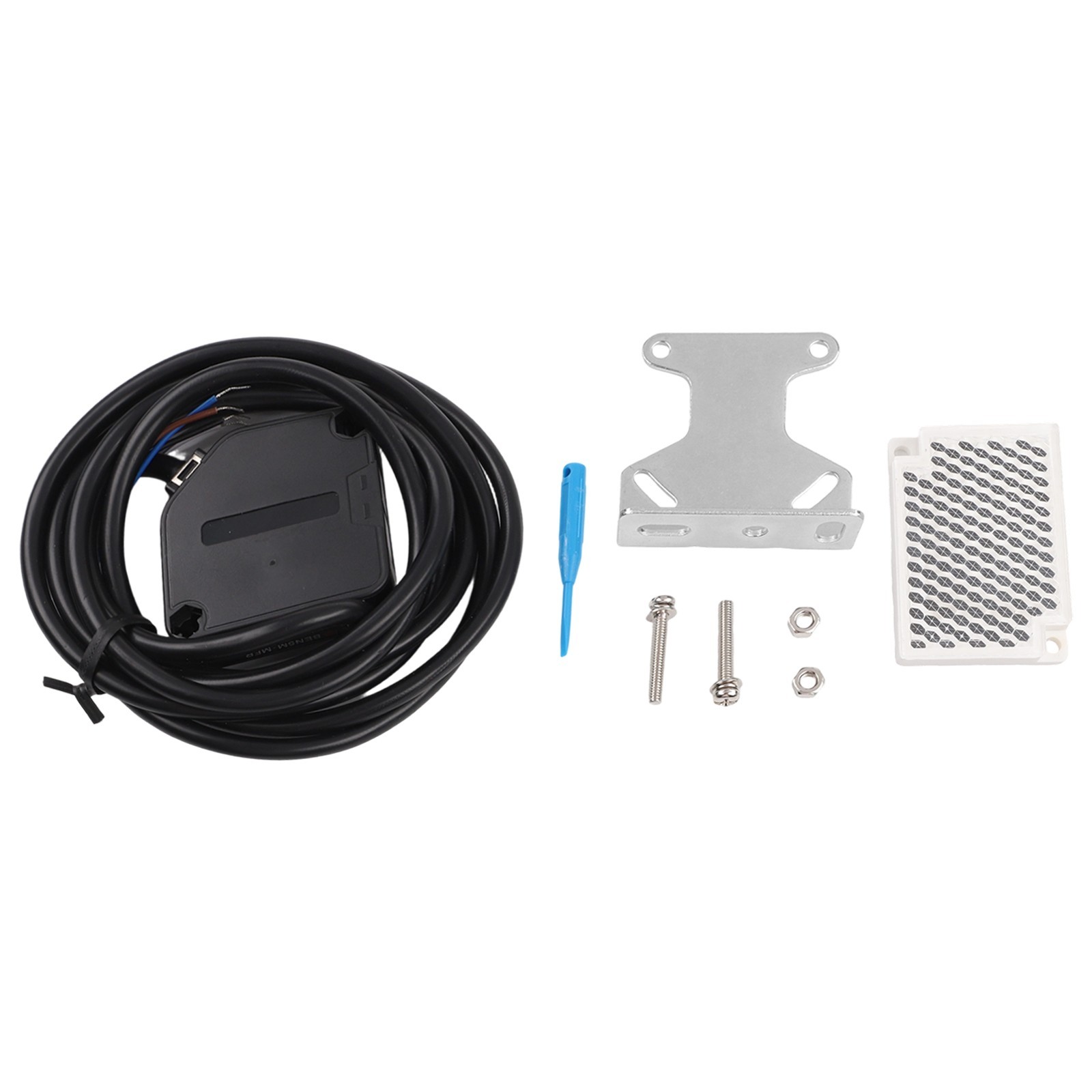 Photoelectric Beam Sensor Switch with Reflective Panel and Mounting Bracket