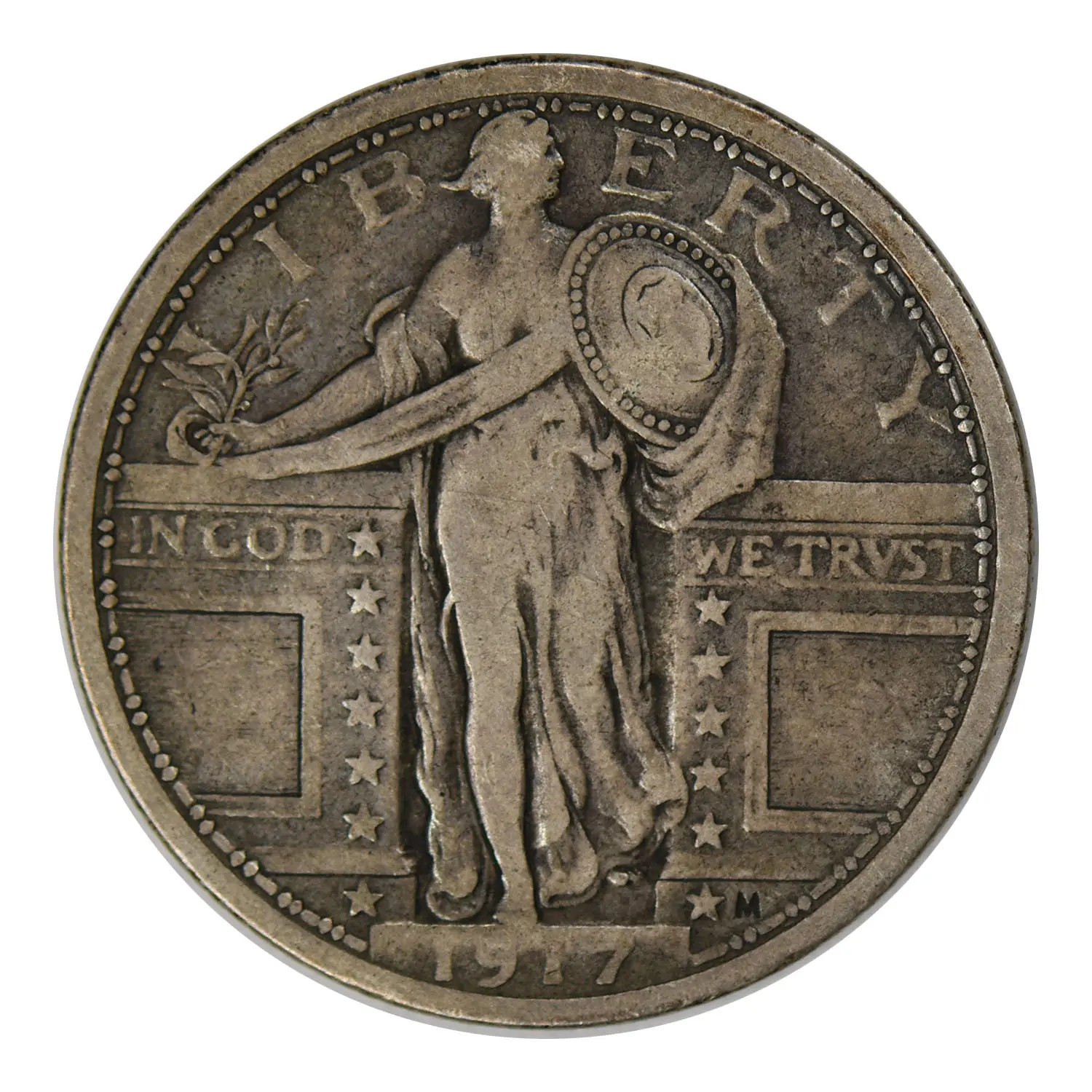 1917 Standing Liberty Quarter Very Fine Condition Type 1
