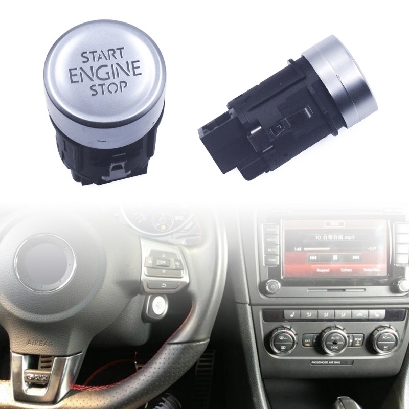Car Engine Push Button Ignition Start On Off Keyless Switch for Golf 5G1959839A
