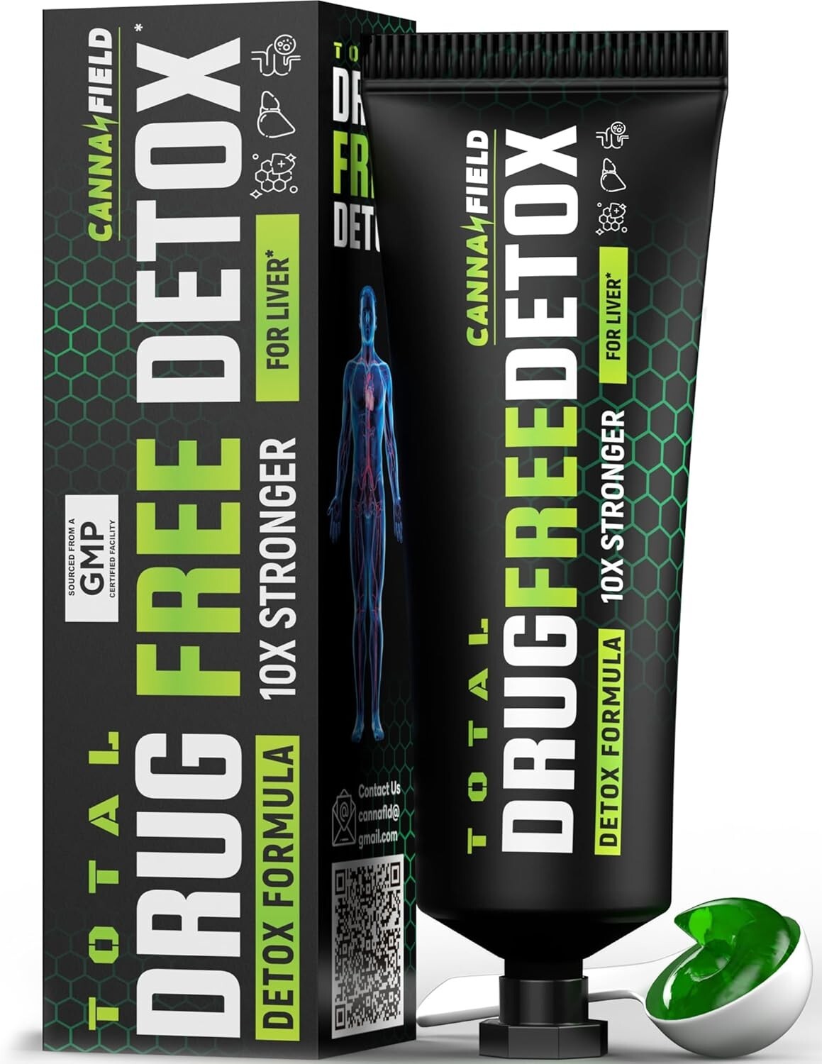 Complete Body Cleanse Detox Supplement Gel, Extra Strength Liver, Gut   CR-6