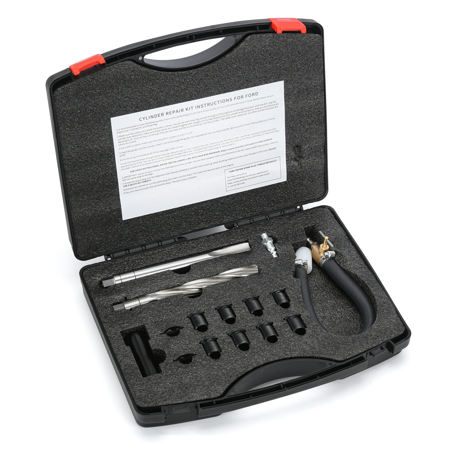 Cal Van Tools 38900 Spark Plug Thread Repair Insert Kits, Ford Insert Repair Kit