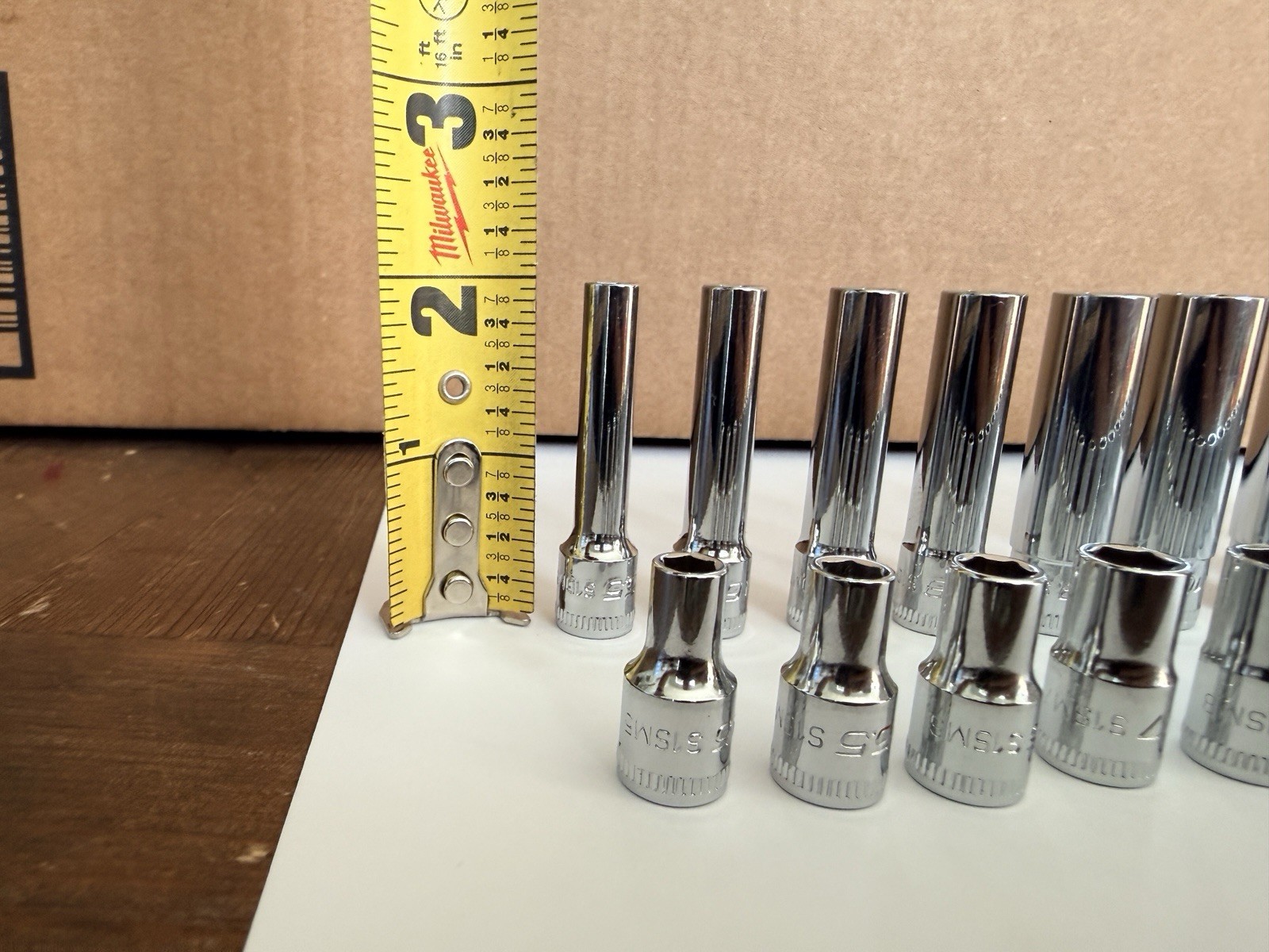 ICON 1/4” Drive 6Pt Metric Shallow/Deep Socket Chrome - Choose Size mm