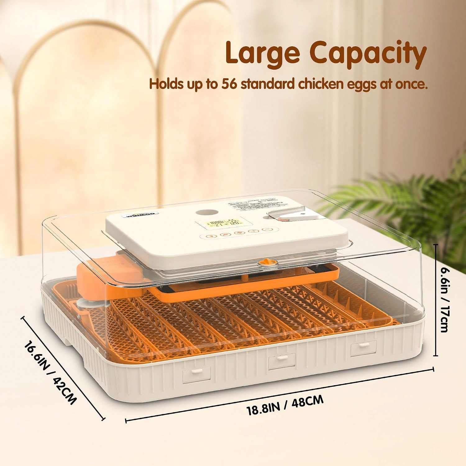 56 Egg Incubator for Hatching Eggs Automatic Egg Turning Temp & Humidity Control