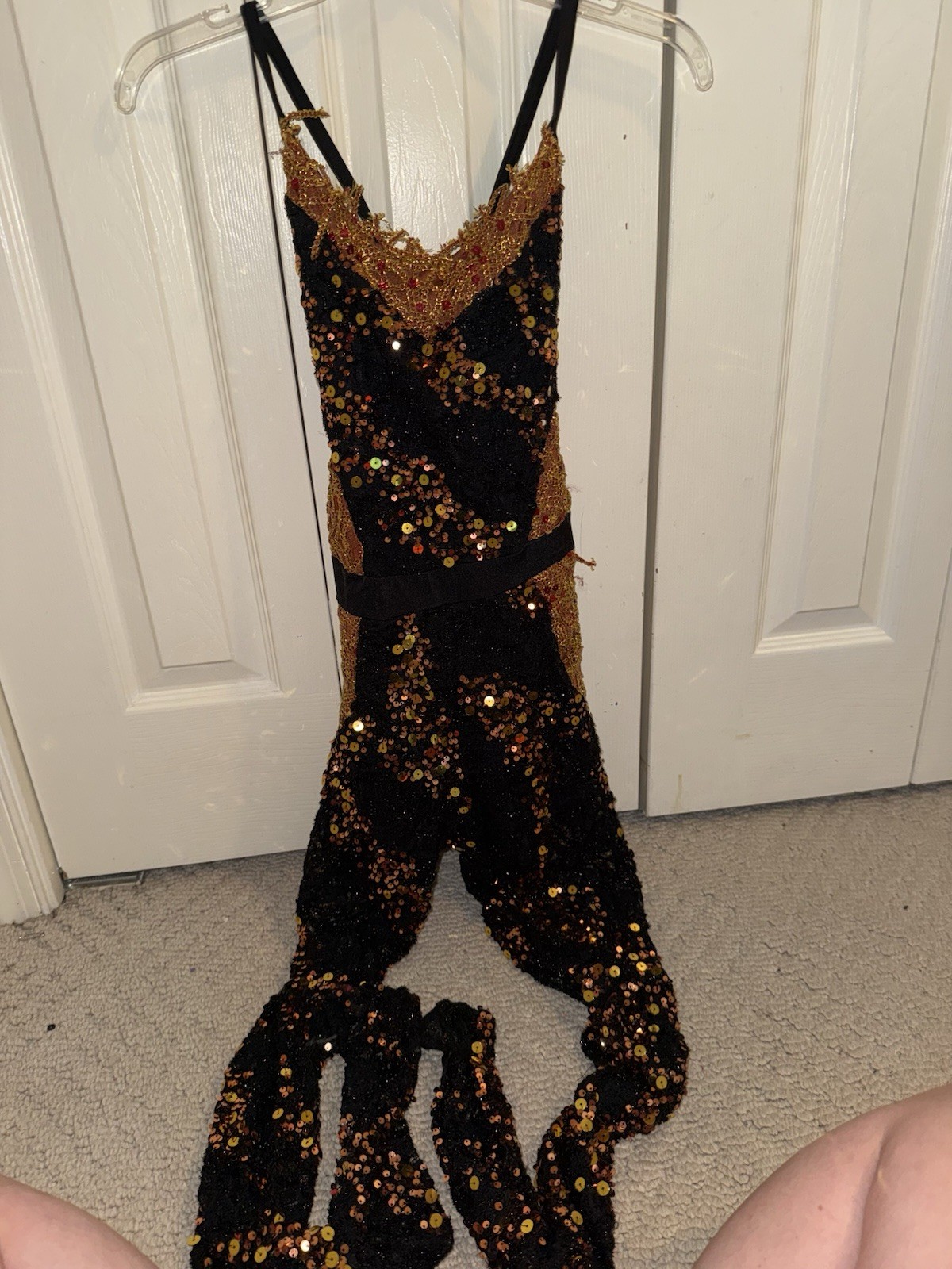 Kelle Sequin Jumpsuit- Small Adult