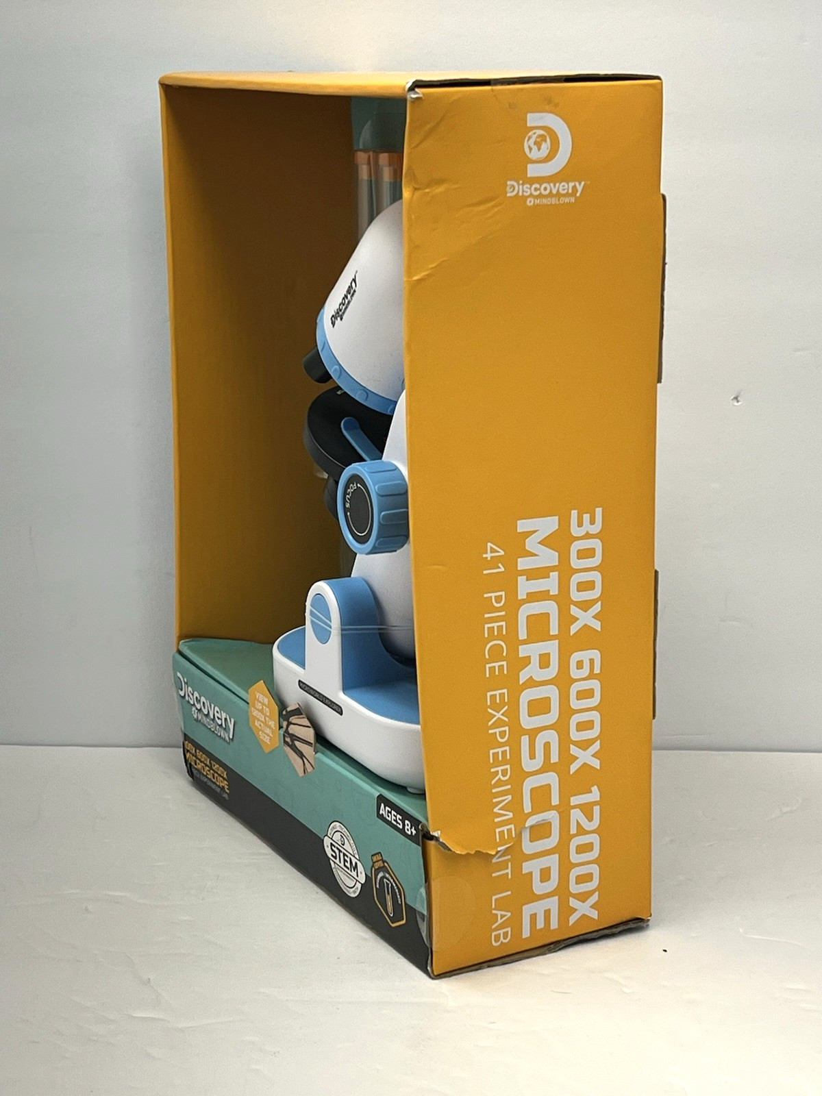 Discovery #MINDBLOWN 1200X, 600X, 300X Microscope 41-Piece Experiment Lab New