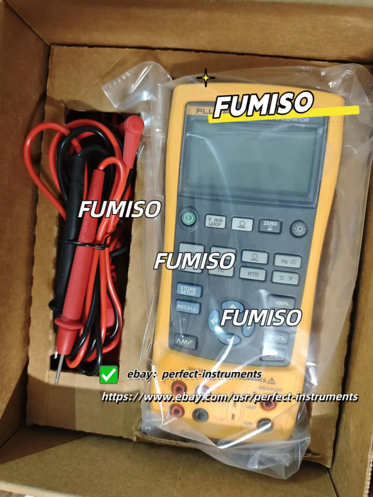 Fluke 725 MULTIFUNCTION PROCESS CALIBRATOR W / LEADS /(NEW FACTORY BOX) CAL 2024
