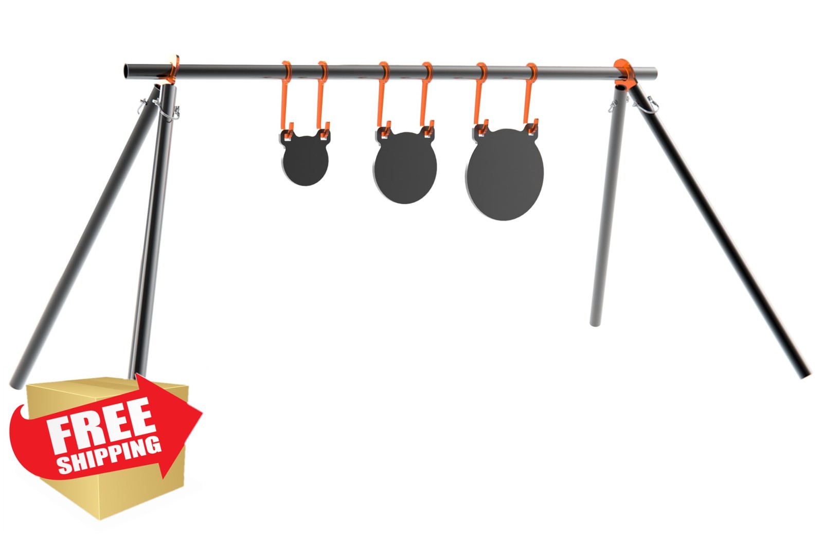 TOAAOT AR500 Steel Shooting Target 1/2" Thick Rifle Rated Gong
