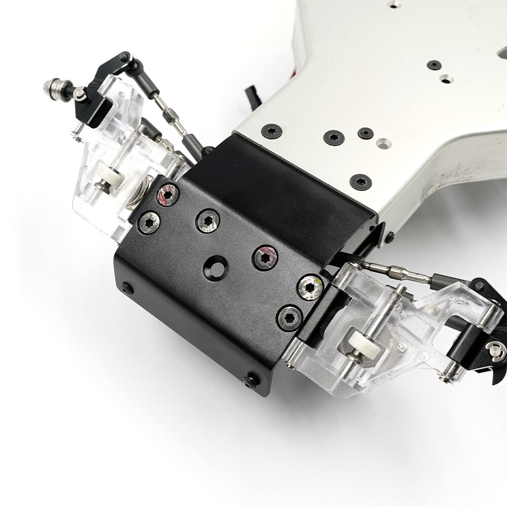 Yeah Racing TARC-011BK Aluminum Front Bumper Plate Black for Associated RC10
