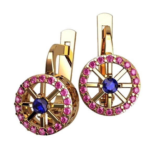 2 pairs Earring Wax patterns for Lost Wax Casting Gold Jewelry/waxes_40634