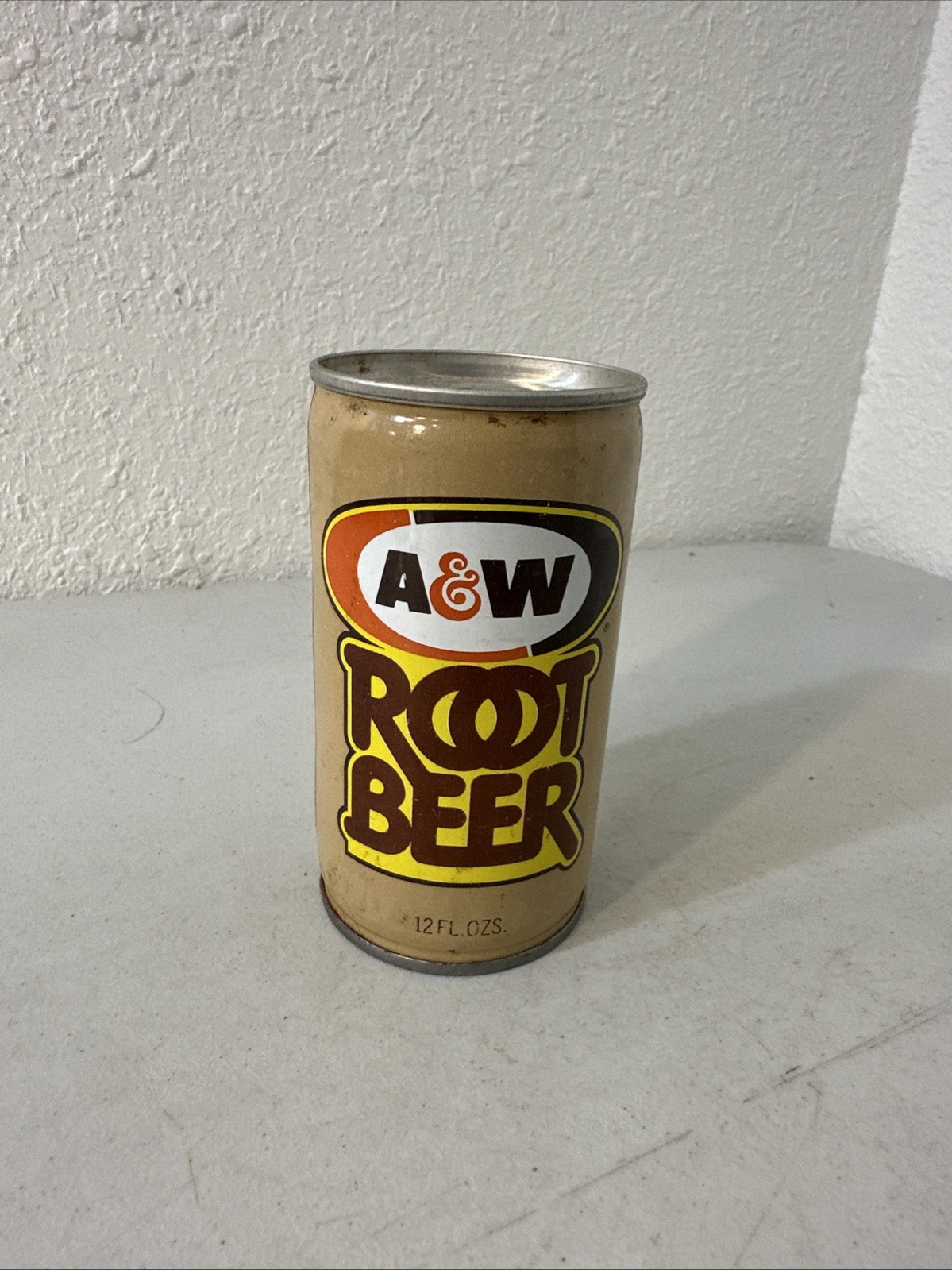 Vintage A&W Root Beer 12oz Soda Pop Can