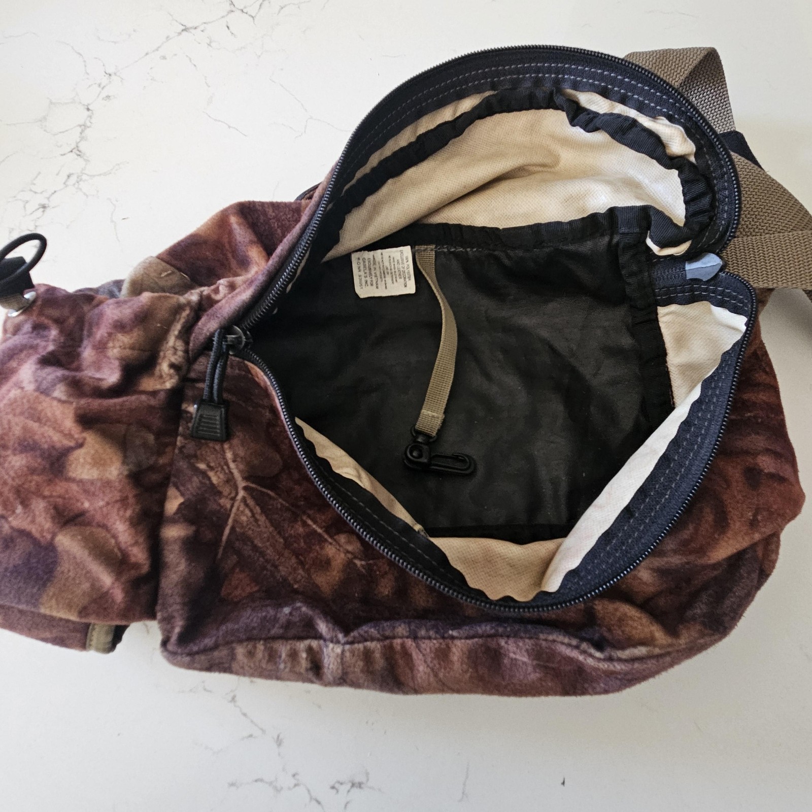 Cabela's Camouflage Waist Pack Fanny Pack Hunting Belt Bag Bottle Holder Gear