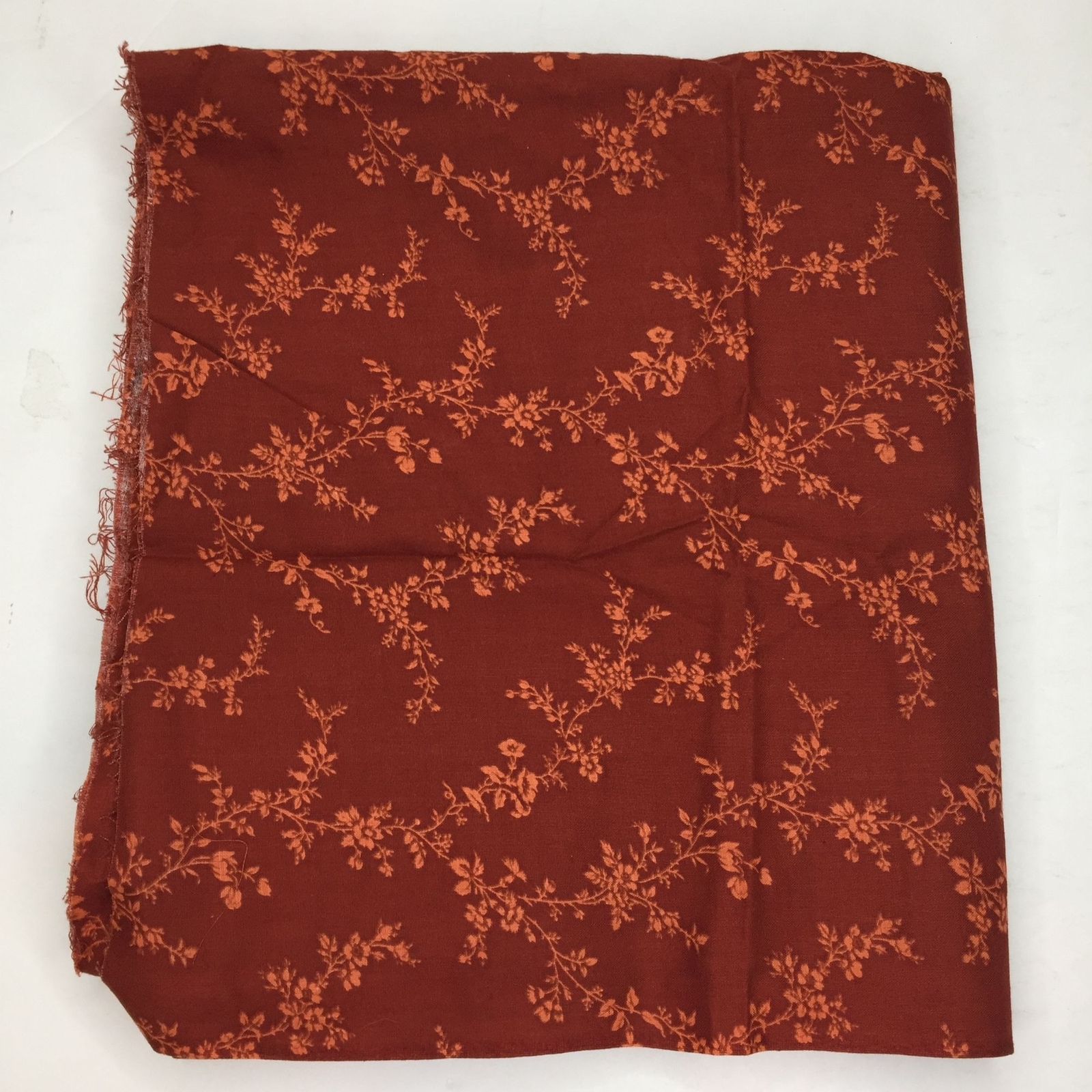 1 Yd VIP Cranston Print Works Quilting Fabric Rust Red Orange Floral Vine