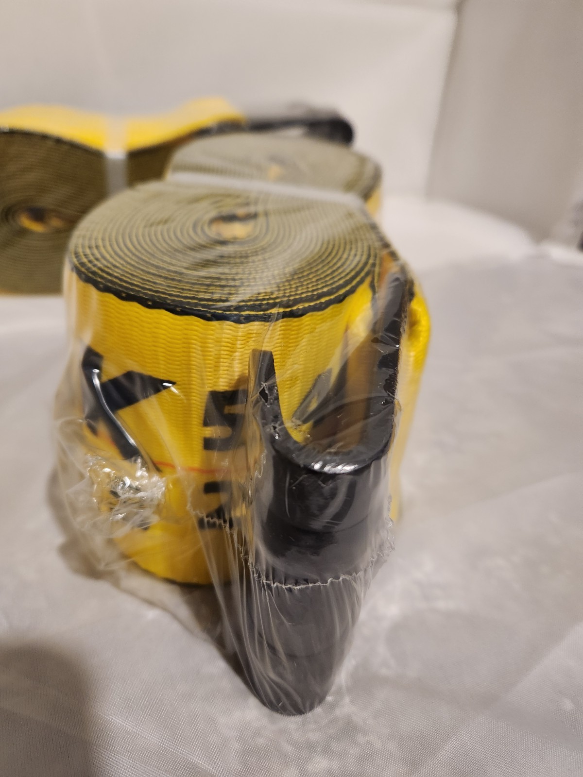 2 Pack Flatbed Truck Tie Down 4" x 30' Winch Strap with Flat Hook WLL 5400 LBS