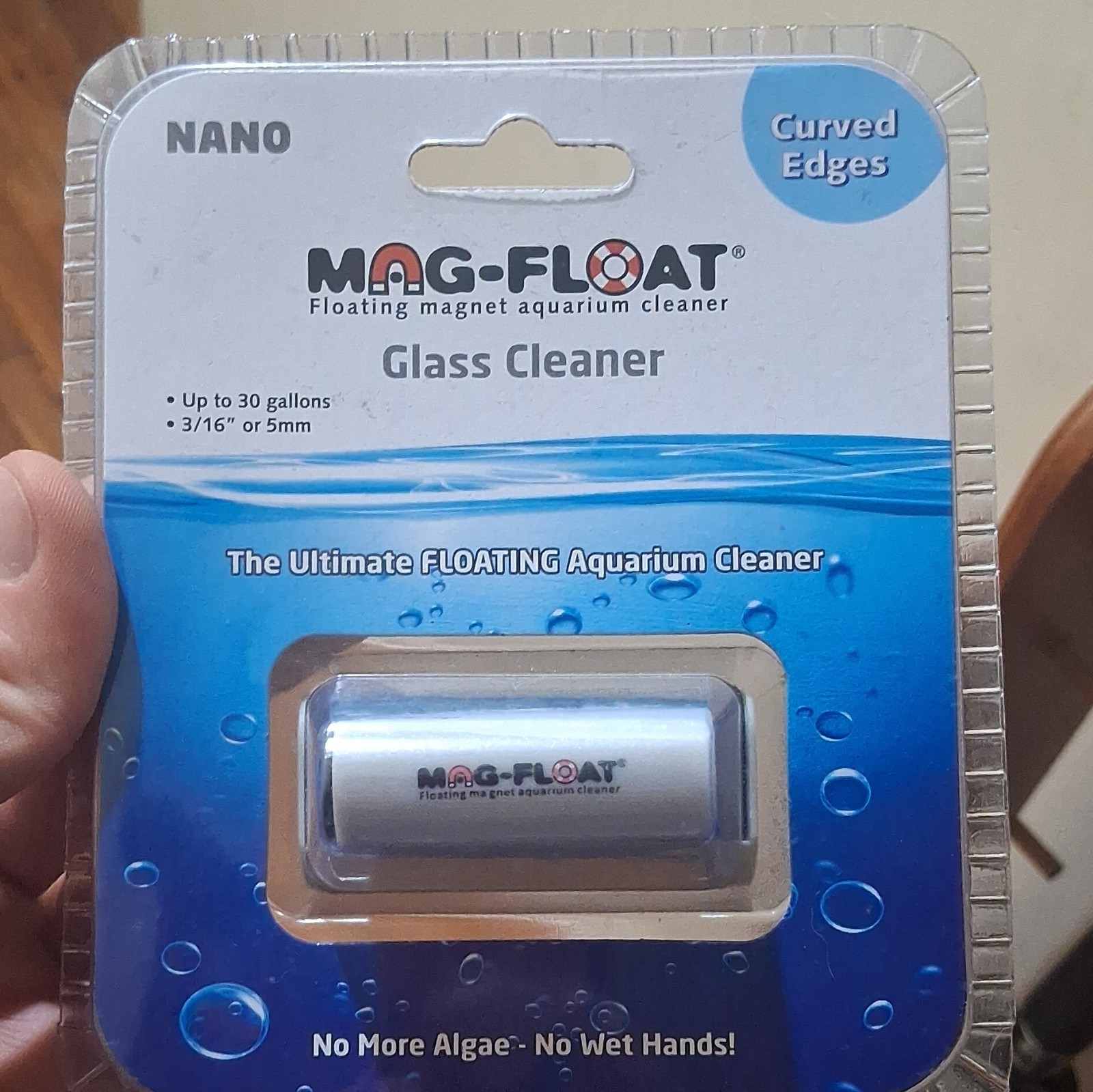 Mag-Float Float-22 Floating Magnetic Glass Cleaner for Aquariums 30 Gal