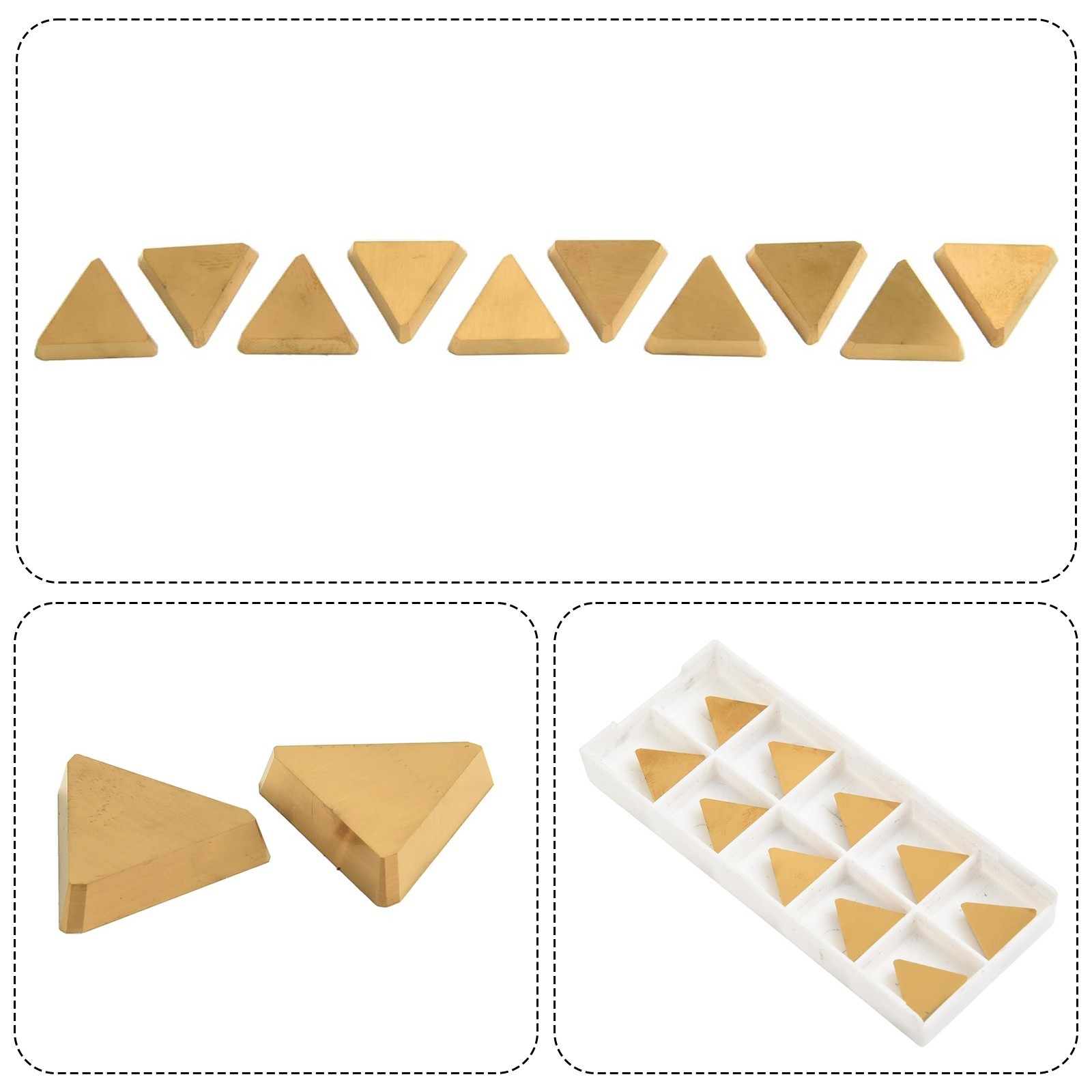 Milling Tools Pack of Ten with High Strength Carbide Insert Construction