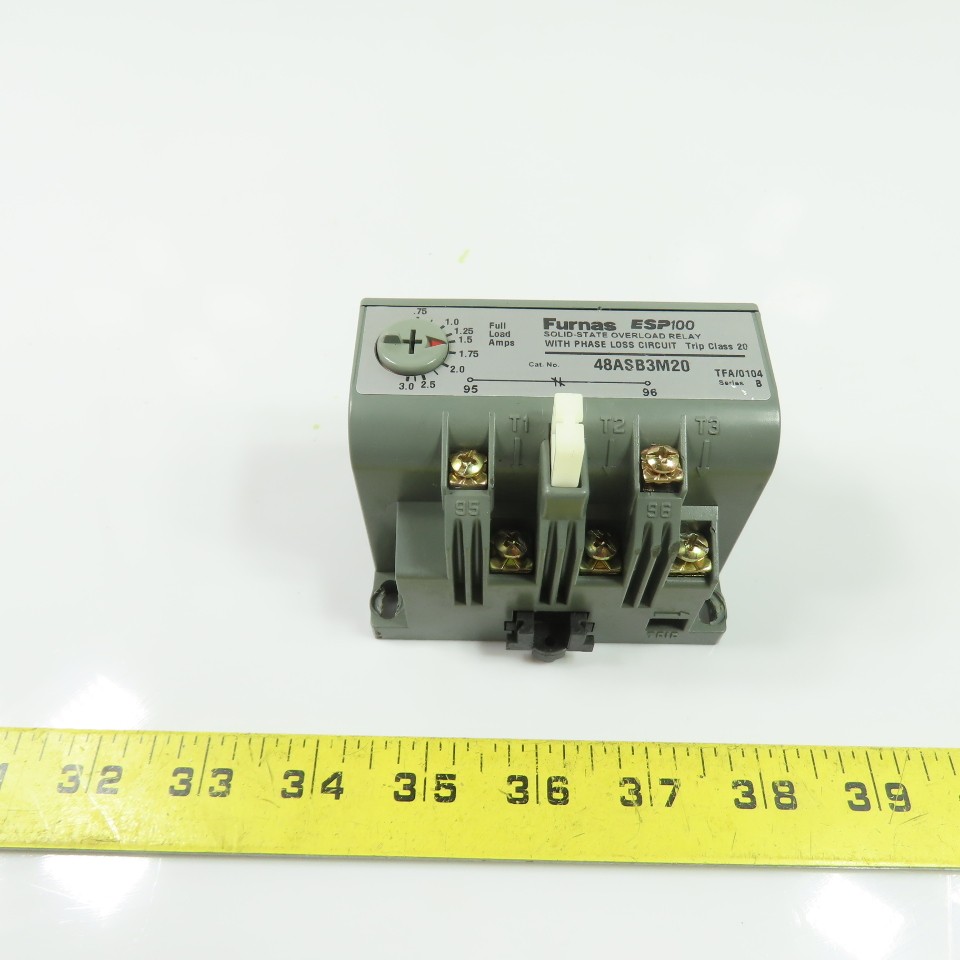 Furnas 48ASB3M20 Solid-State Overload Relay 0.75-3A 600VAC