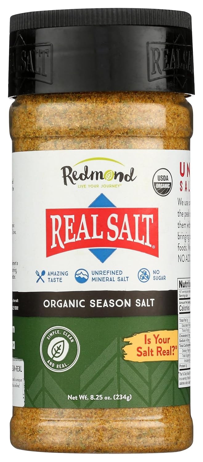 Redmond - Real Salt Seasoning, Natural Unrefined Gluten 1 Ounce (Pack of 1)