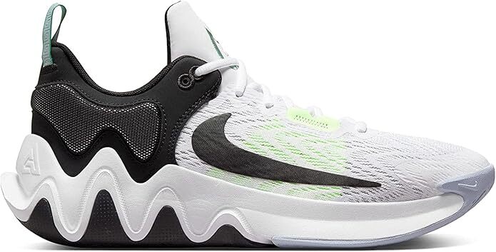 Nike Giannis Immortality 2 White Barely Volt Black DM0825-101 sz 14 Men's