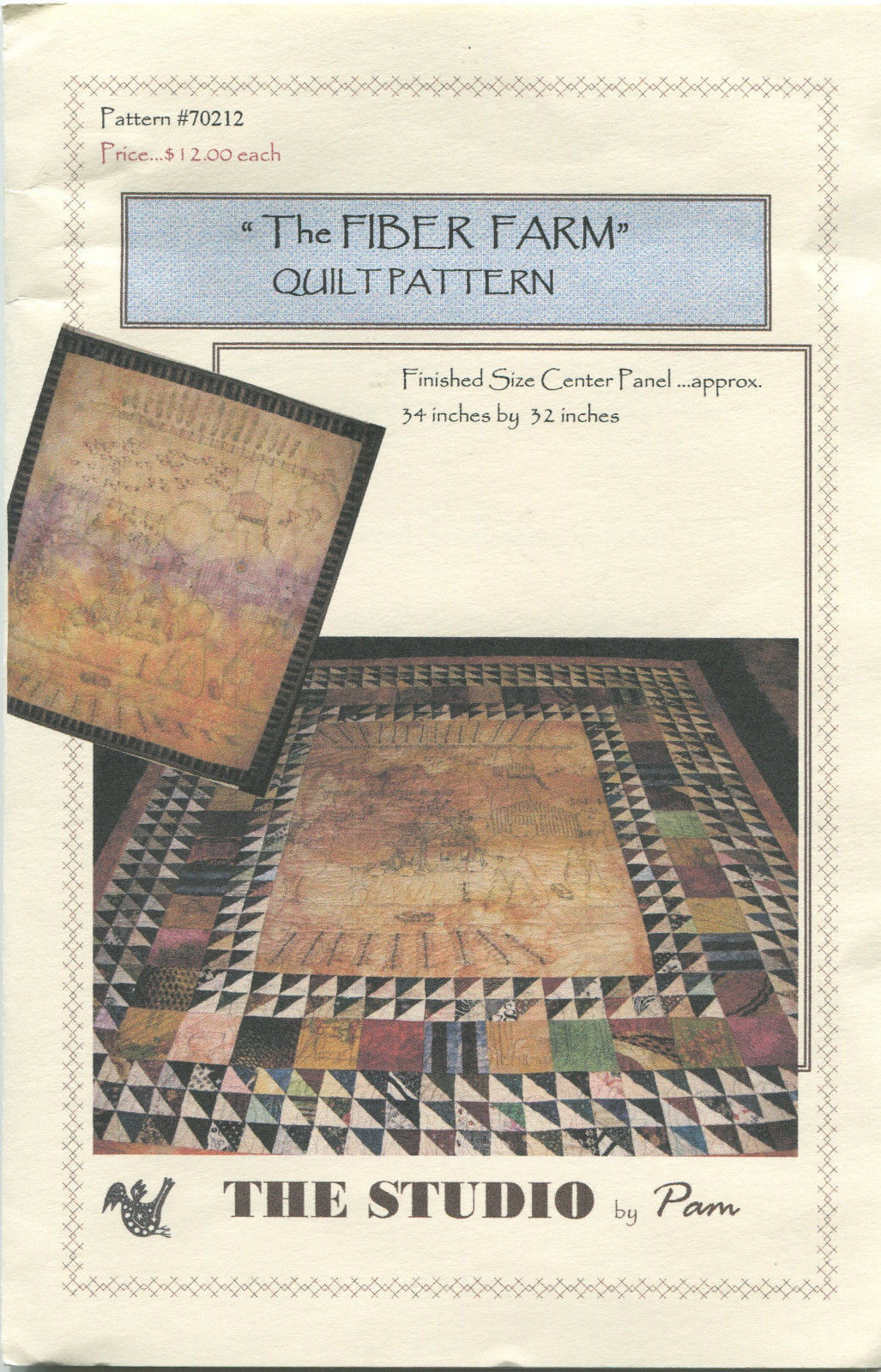 The Fiber Farm ~ Machine Quilt Pattern ~ The Studio by Pam 70212